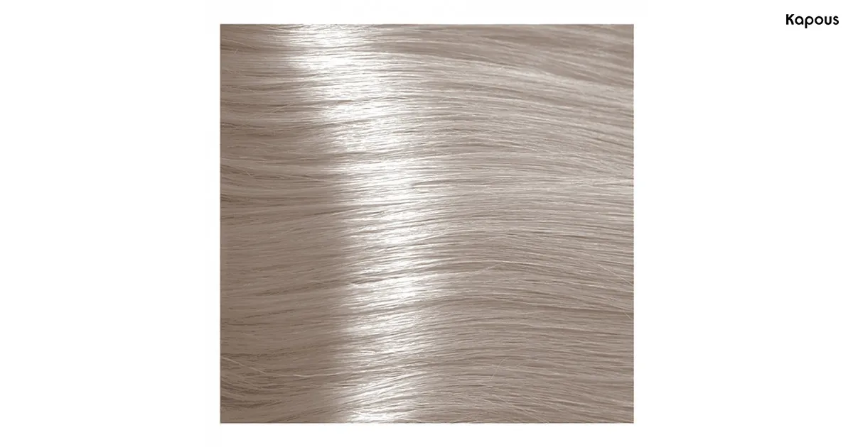 10.23 Kapous Hyaluronic acid Крем-краска для волос 100мл Платиновый блондин перламутровый
